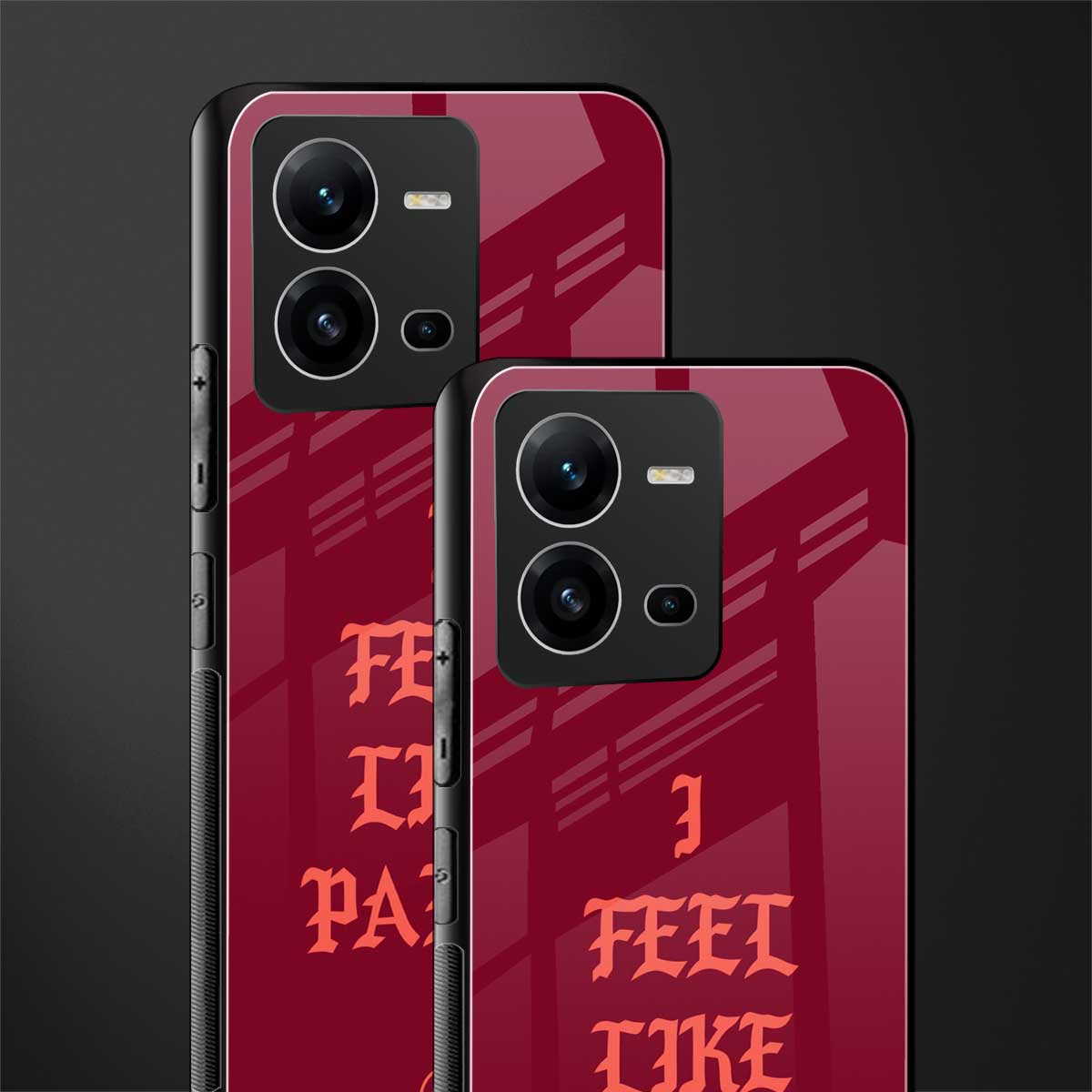 i feel like pablo back phone cover | glass case for vivo v25-5g