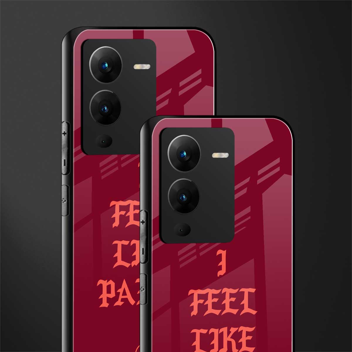 i feel like pablo back phone cover | glass case for vivo v25 pro 5g