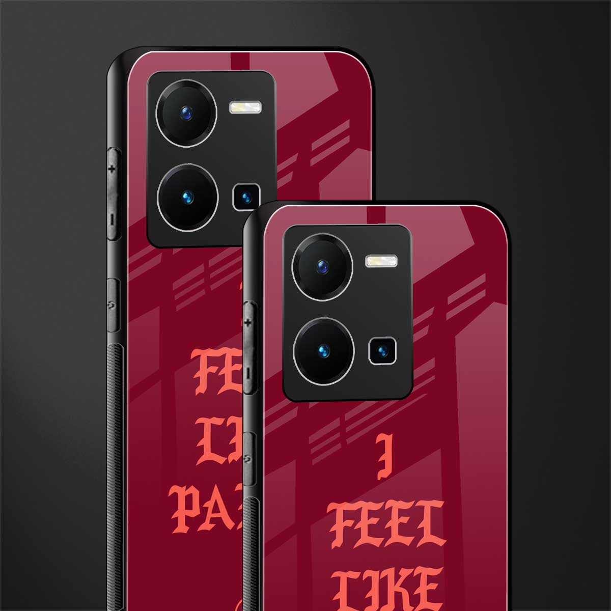 i feel like pablo back phone cover | glass case for vivo y35 4g