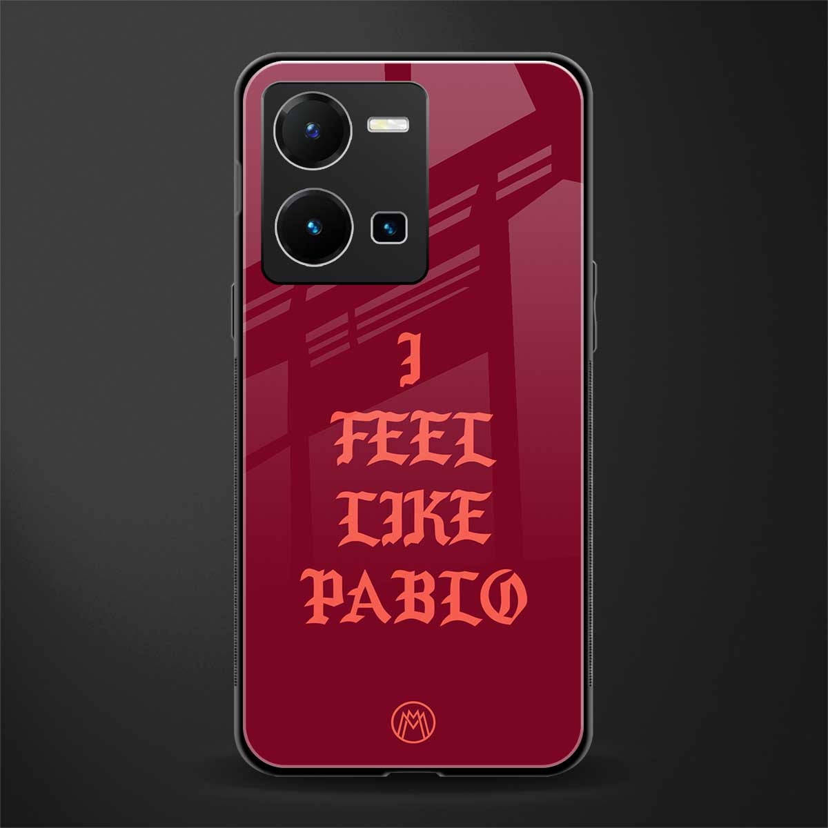 i feel like pablo back phone cover | glass case for vivo y35 4g