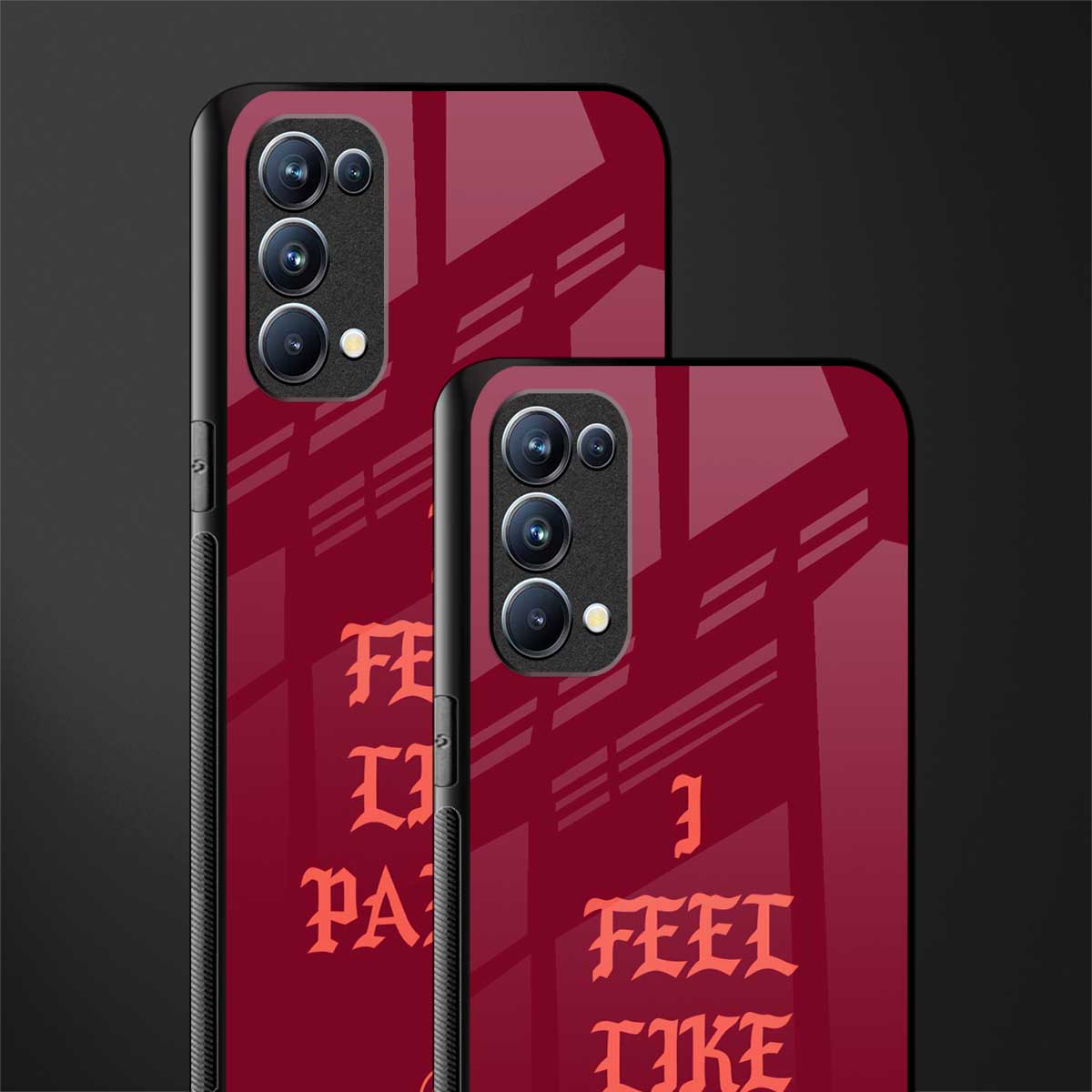 i feel like pablo back phone cover | glass case for oppo reno 5