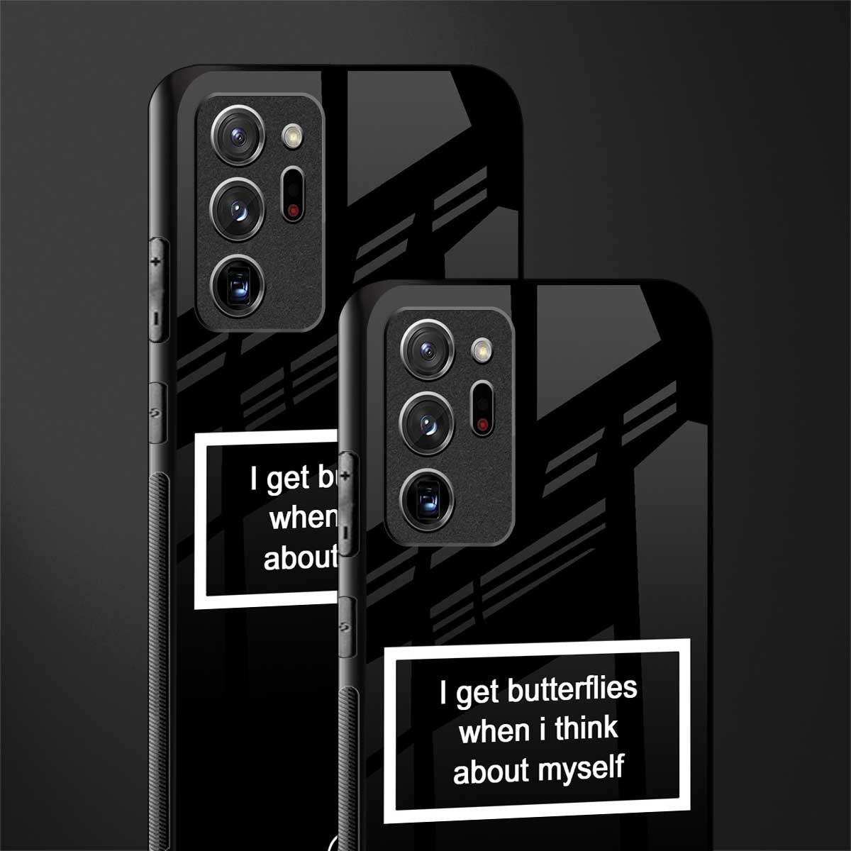 i get butterflies black edition glass case for samsung galaxy note 20 ultra 5g image-2