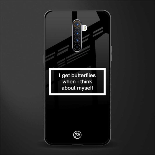 i get butterflies black edition glass case for realme x2 pro image
