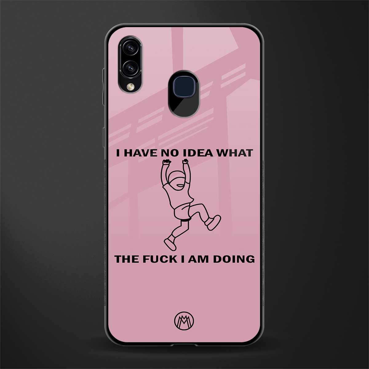 i have no idea glass case for samsung galaxy a20 image