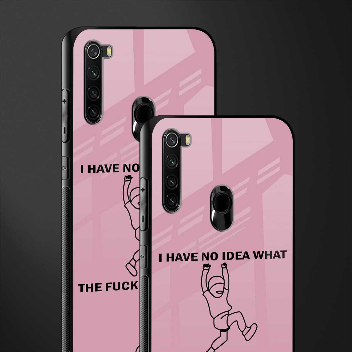 i have no idea glass case for redmi note 8 image-2