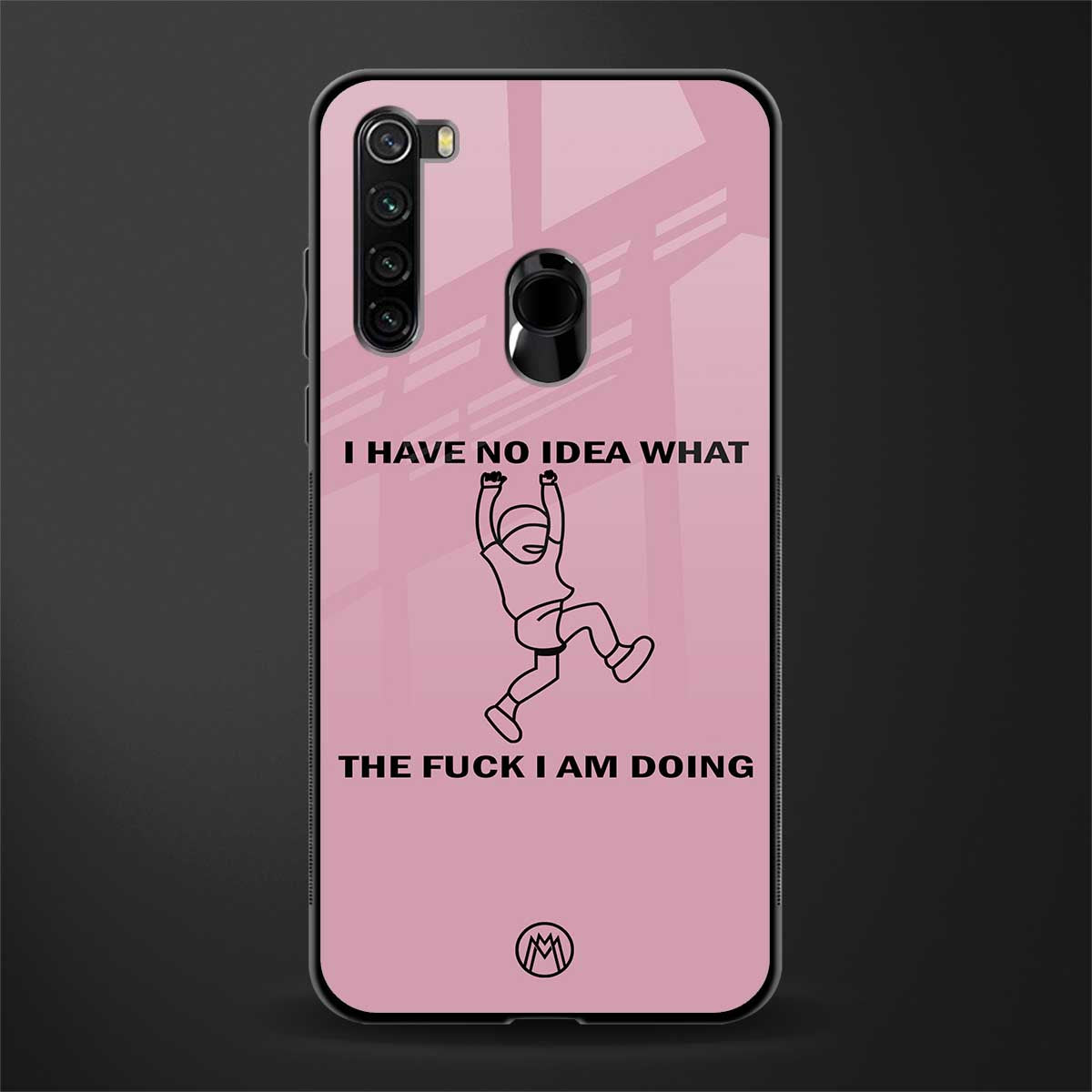 i have no idea glass case for redmi note 8 image