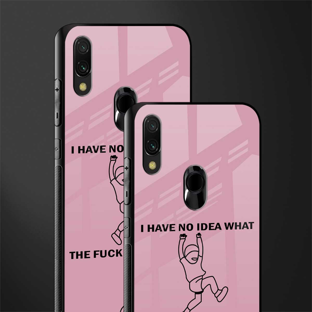 i have no idea glass case for redmi y3 image-2