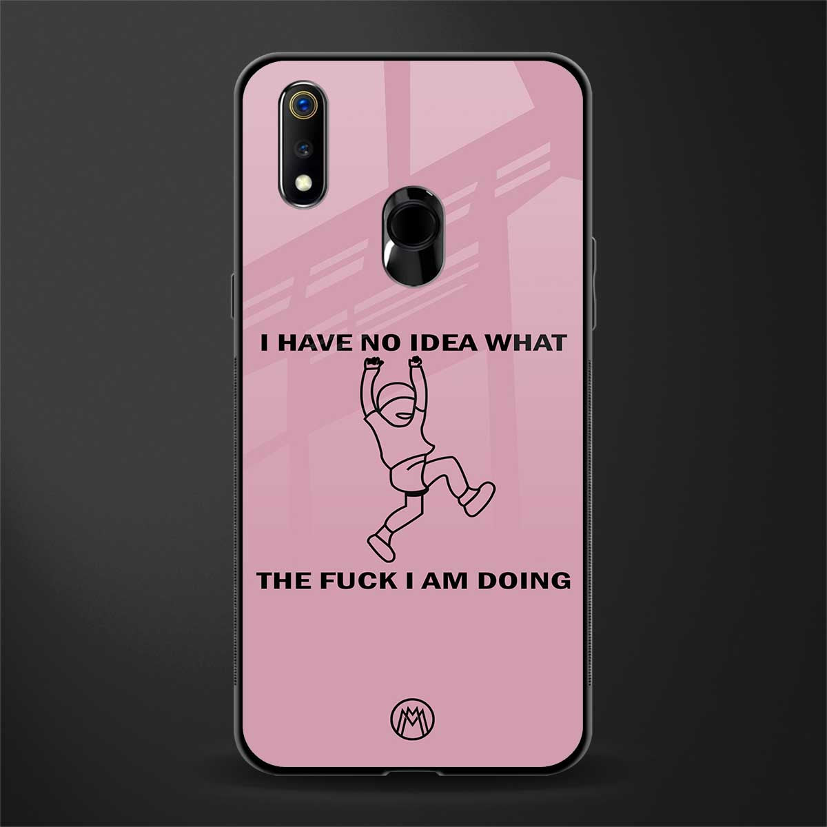 i have no idea glass case for realme 3i image