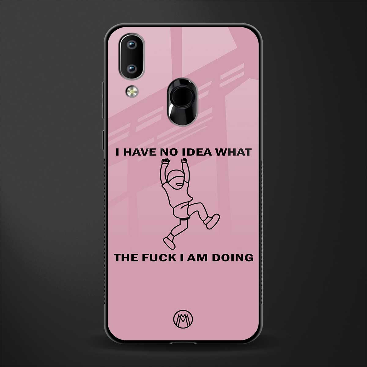 i have no idea glass case for vivo y91 image