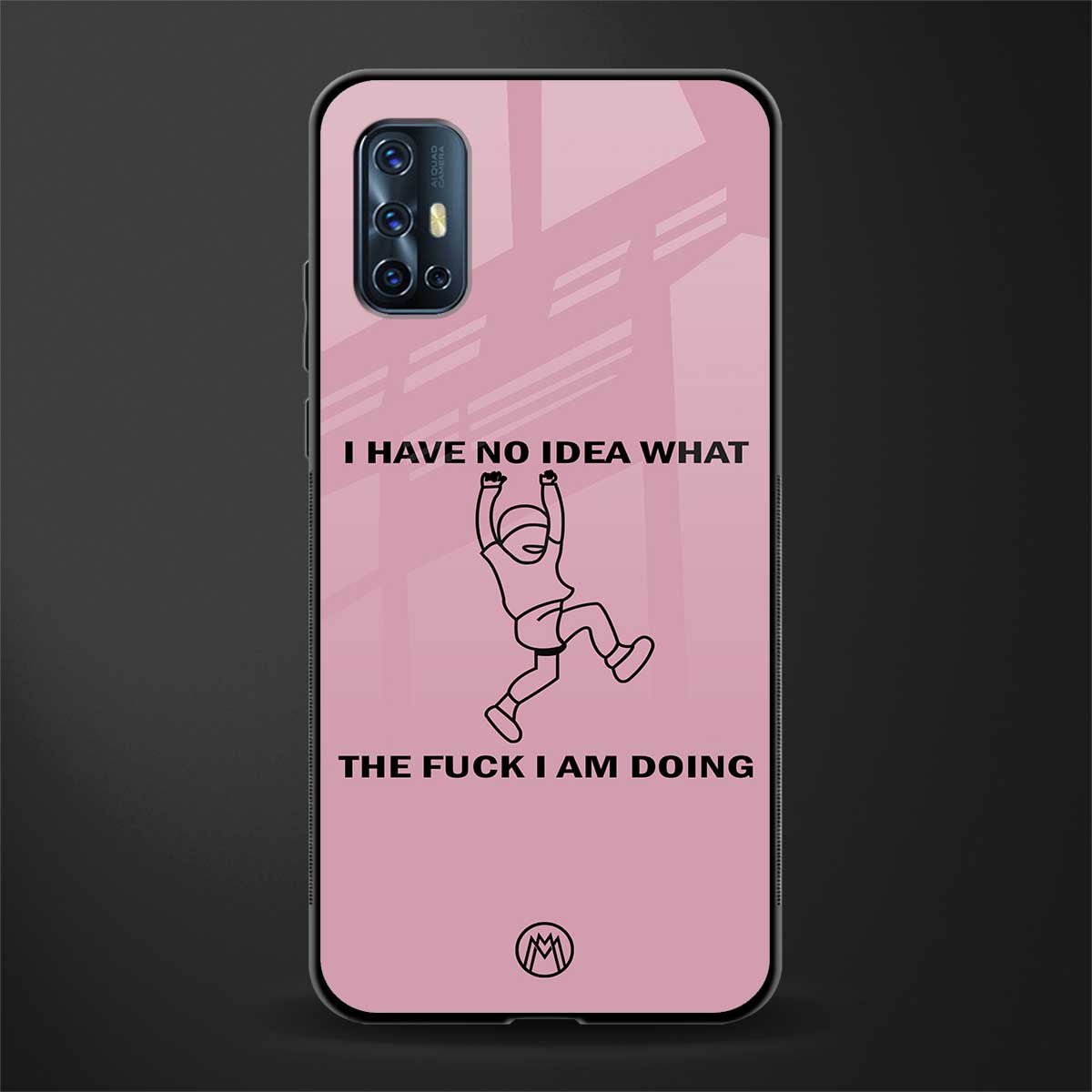 i have no idea glass case for vivo v17 image
