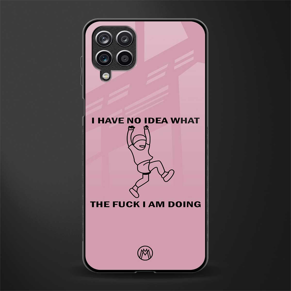 i have no idea glass case for samsung galaxy f12 image