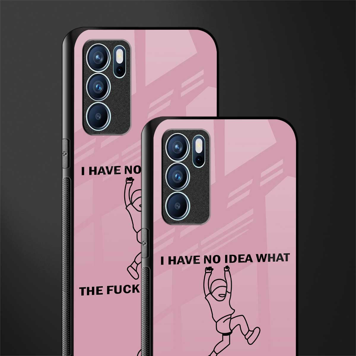 i have no idea glass case for oppo reno6 5g image-2