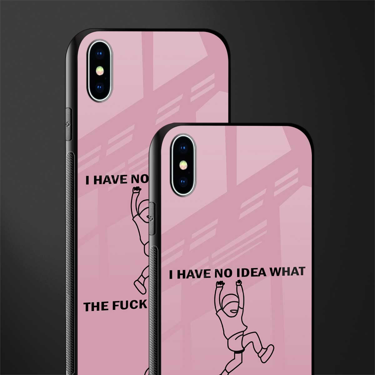 i have no idea glass case for iphone xs max image-2