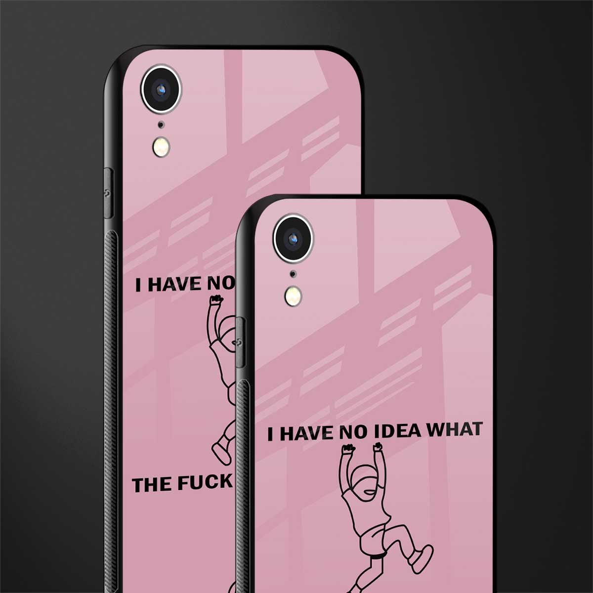 i have no idea glass case for iphone xr image-2