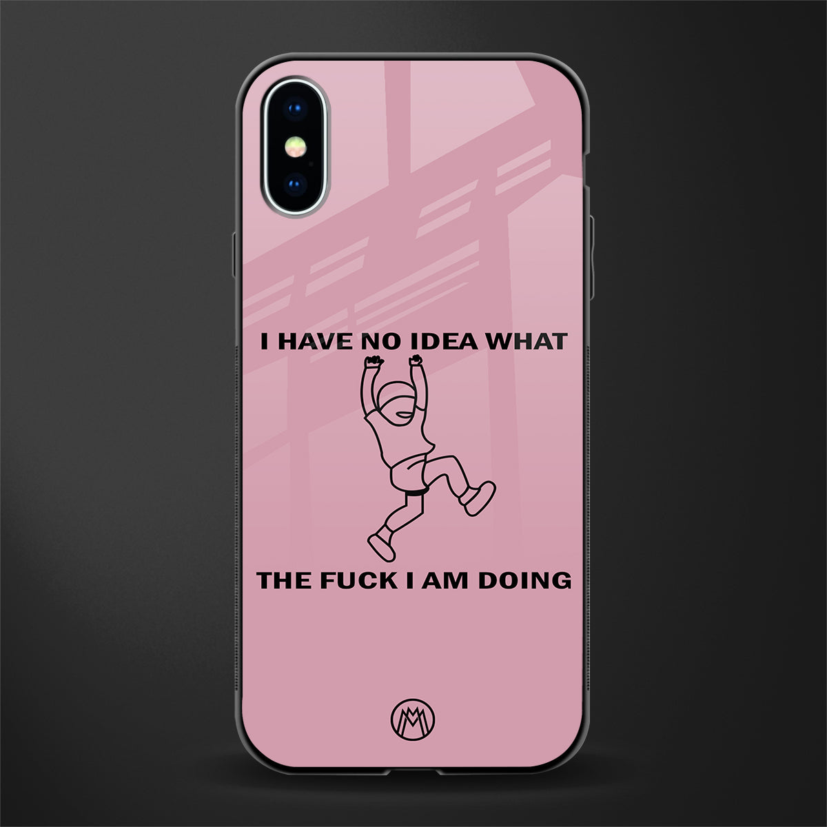 i have no idea glass case for iphone xs image