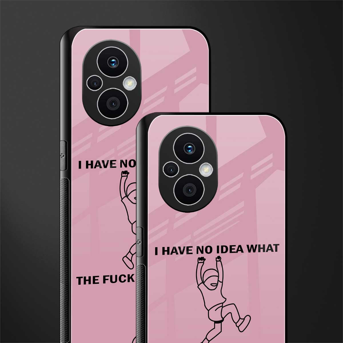 i have no idea back phone cover | glass case for oppo f21 pro 5g