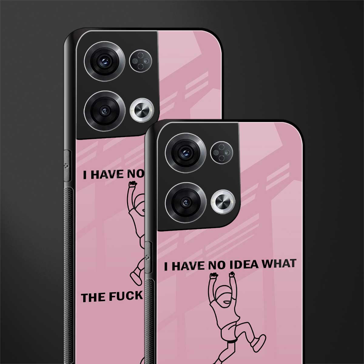 i have no idea back phone cover | glass case for oppo reno 8 pro