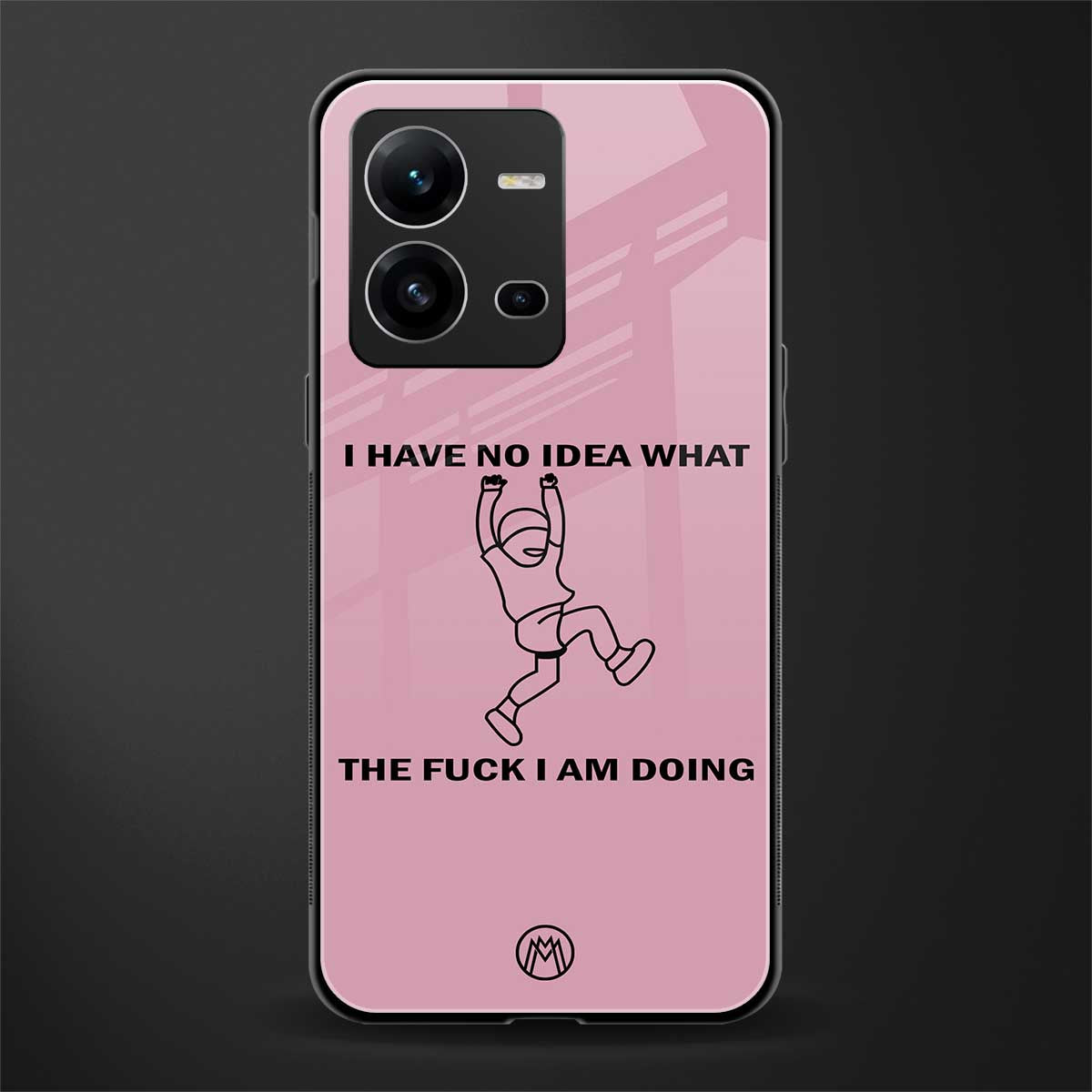 i have no idea back phone cover | glass case for vivo v25-5g