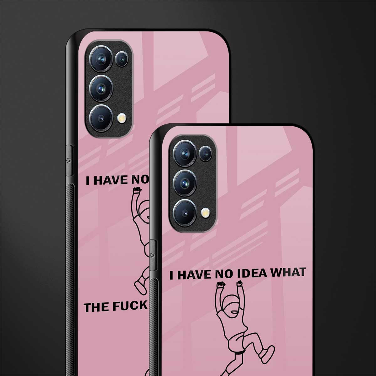 i have no idea back phone cover | glass case for oppo reno 5