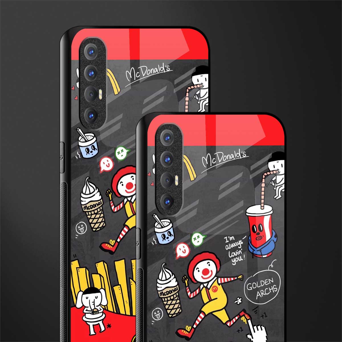 i'm always lovin' you glass case for oppo reno 3 pro image-2