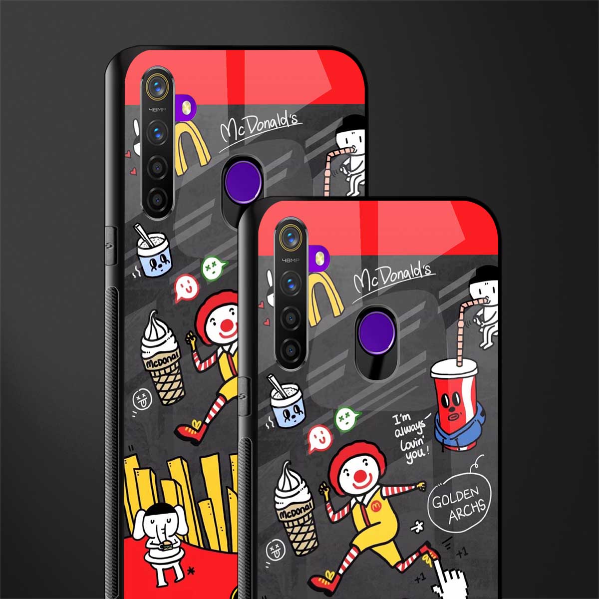 i'm always lovin' you glass case for realme 5s image-2