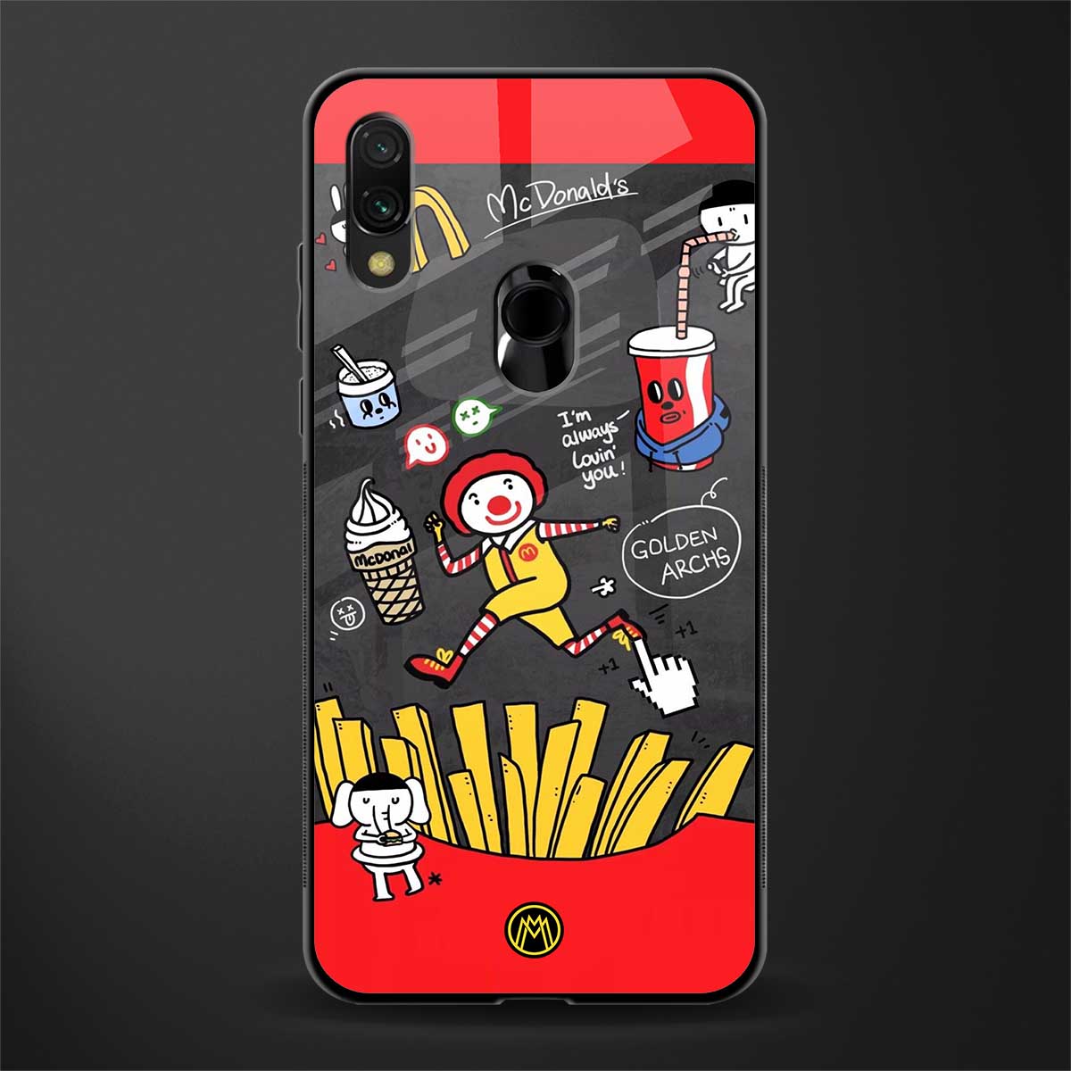 i'm always lovin' you glass case for redmi y3 image