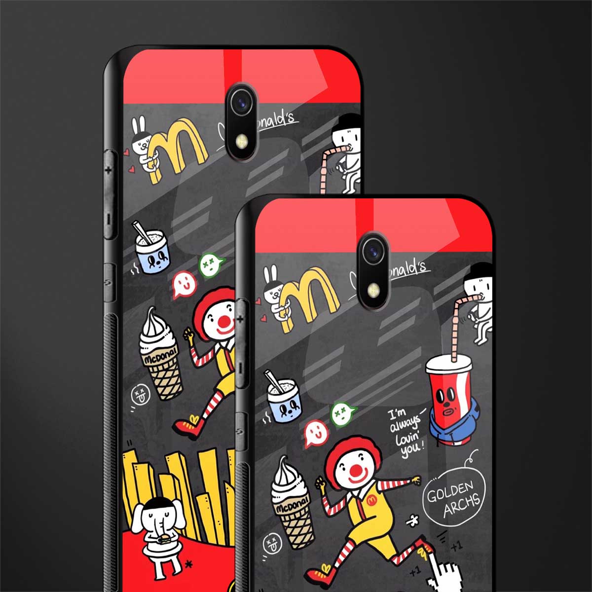 i'm always lovin' you glass case for redmi 8a image-2