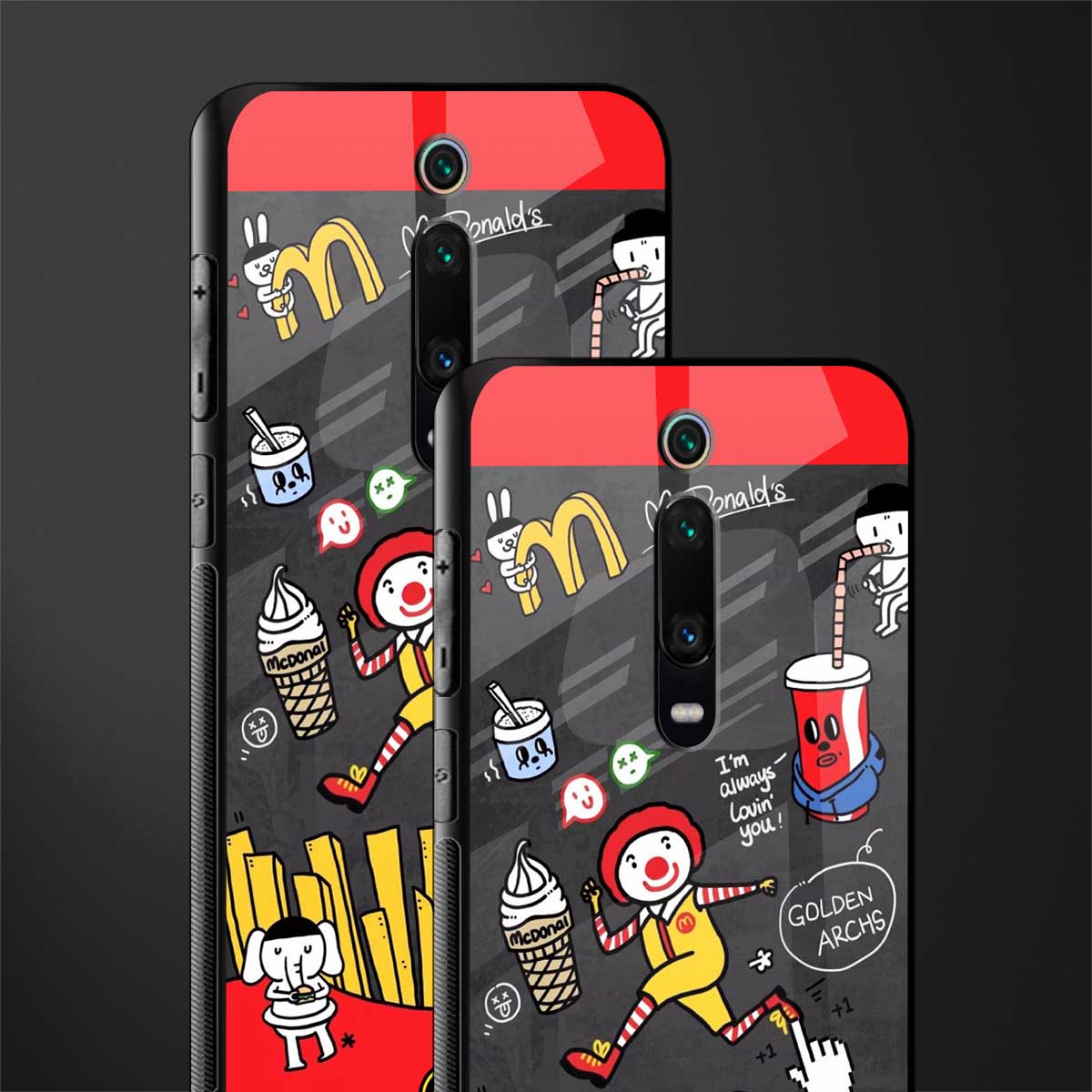 i'm always lovin' you glass case for redmi k20 pro image-2