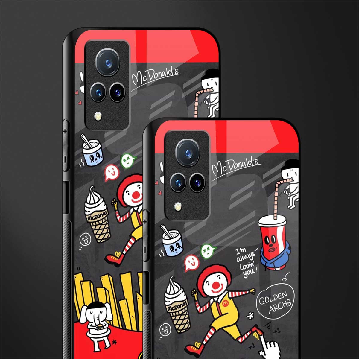 i'm always lovin' you glass case for vivo v21 5g image-2