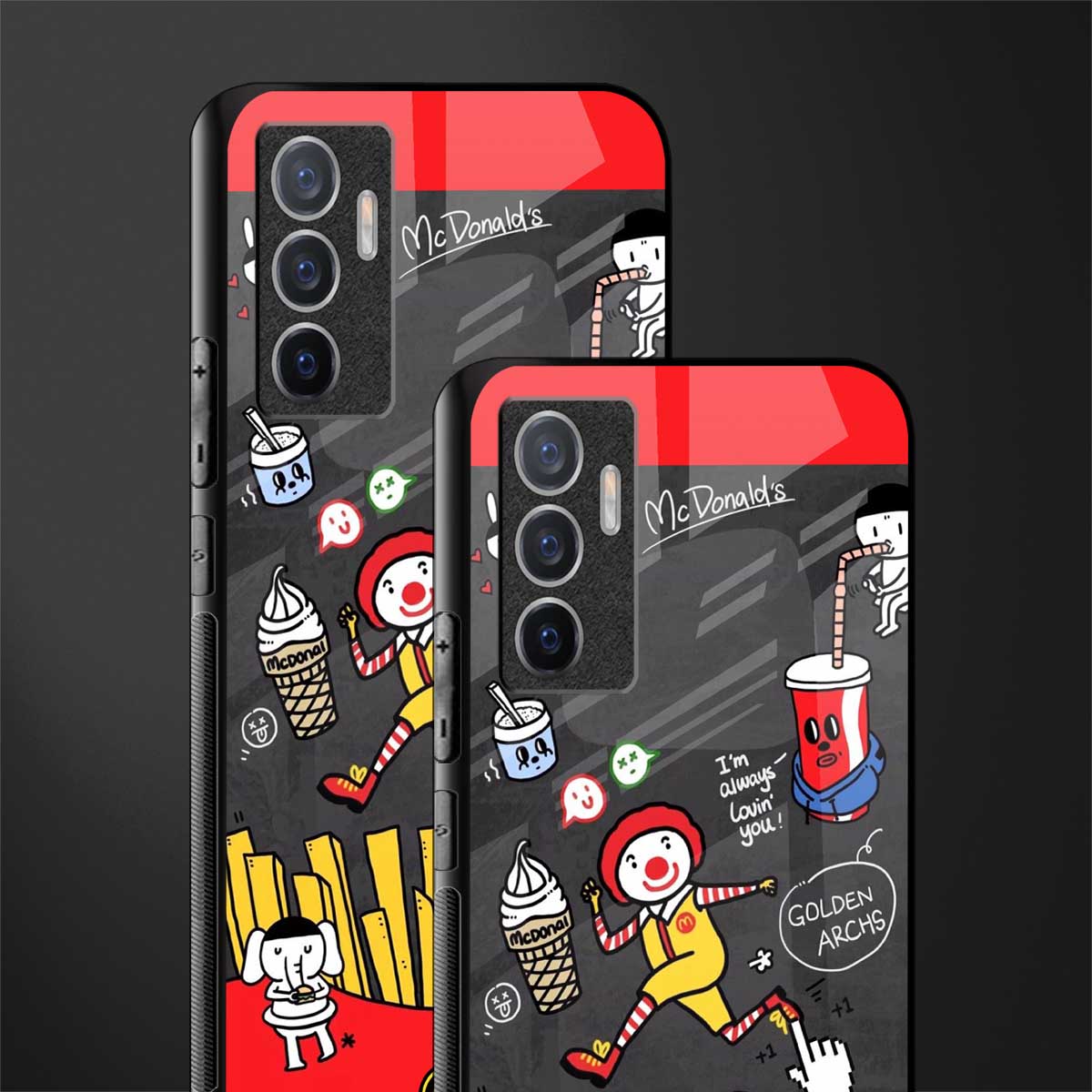 i'm always lovin' you glass case for vivo v23e image-2