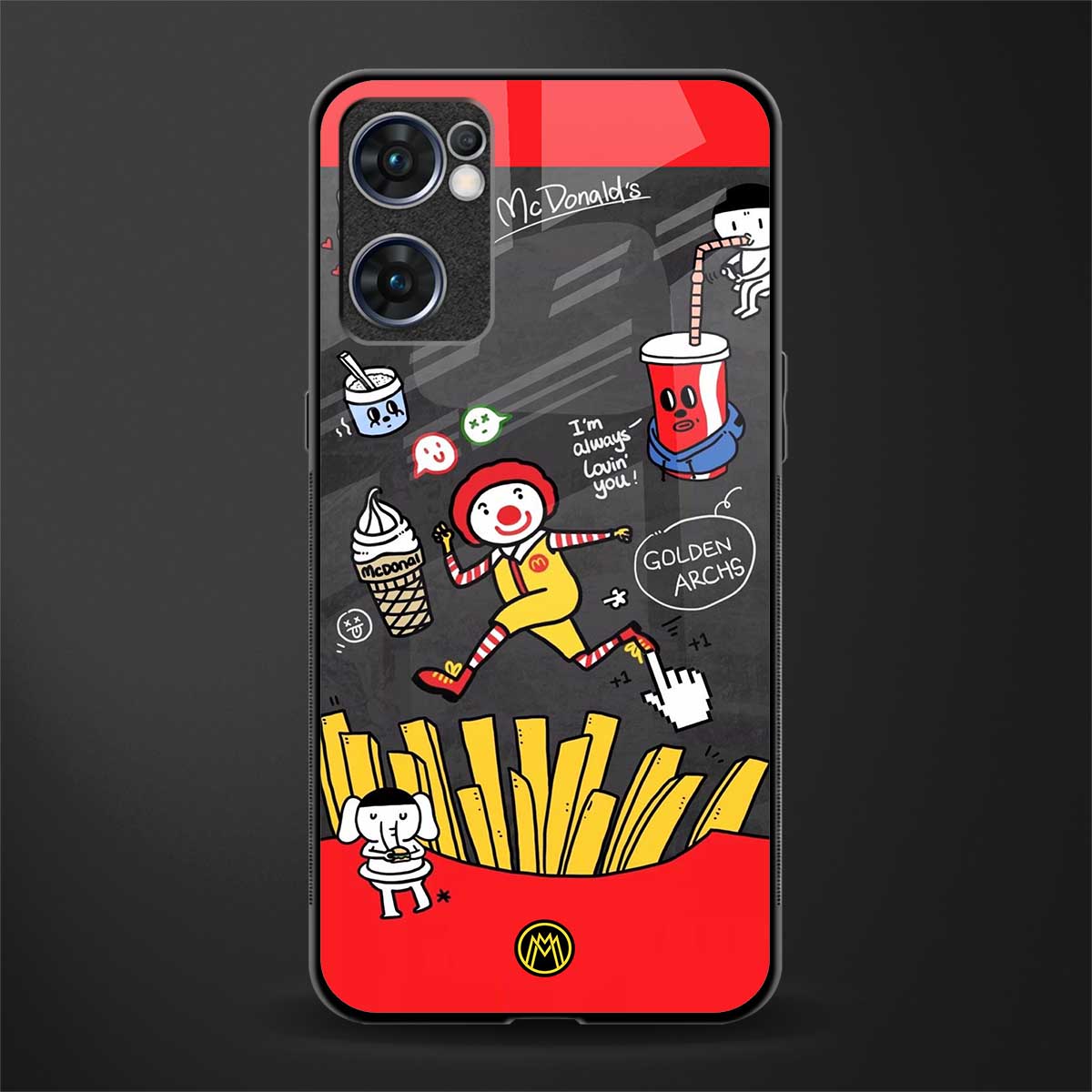 i'm always lovin' you glass case for oppo reno7 5g image