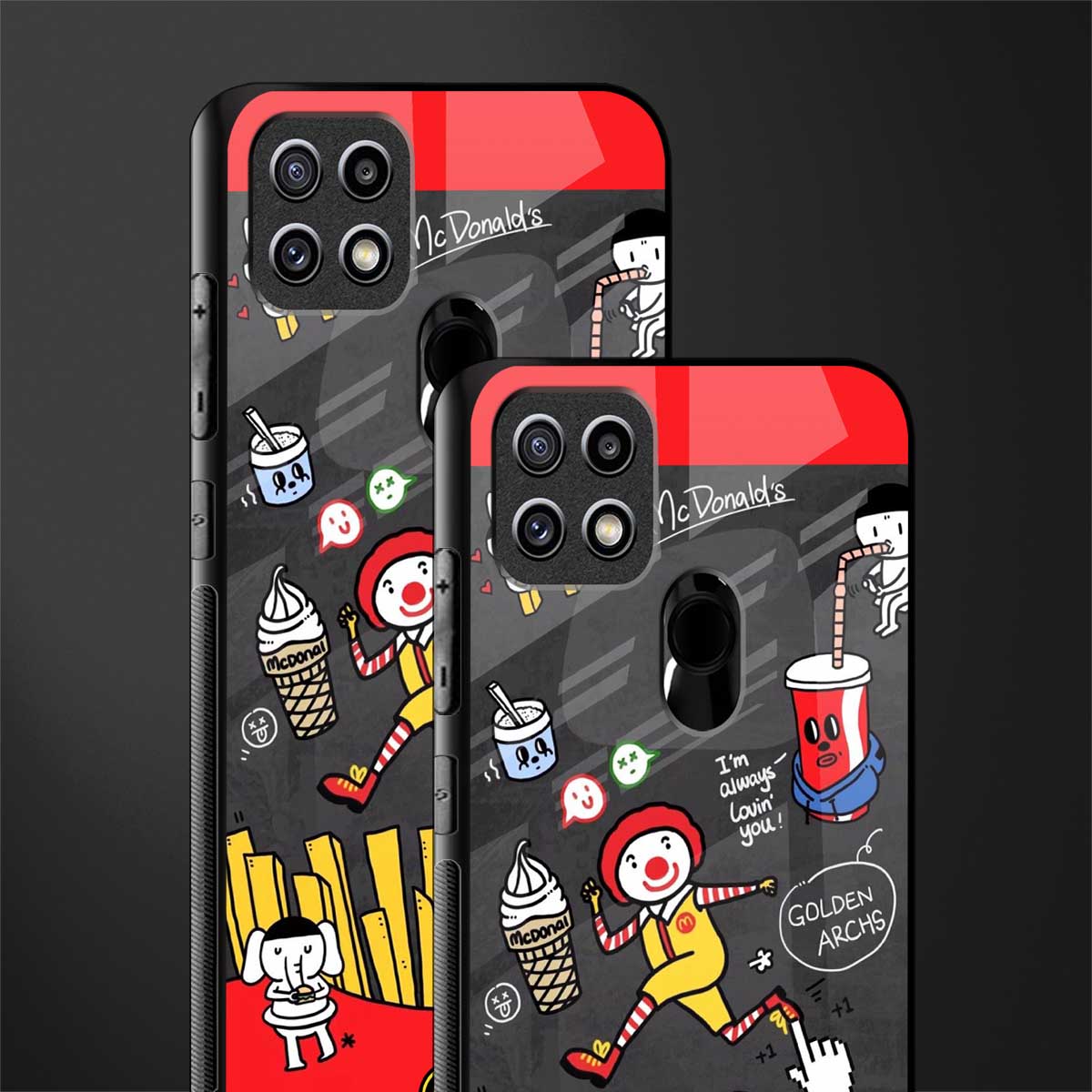i'm always lovin' you glass case for oppo a15s image-2