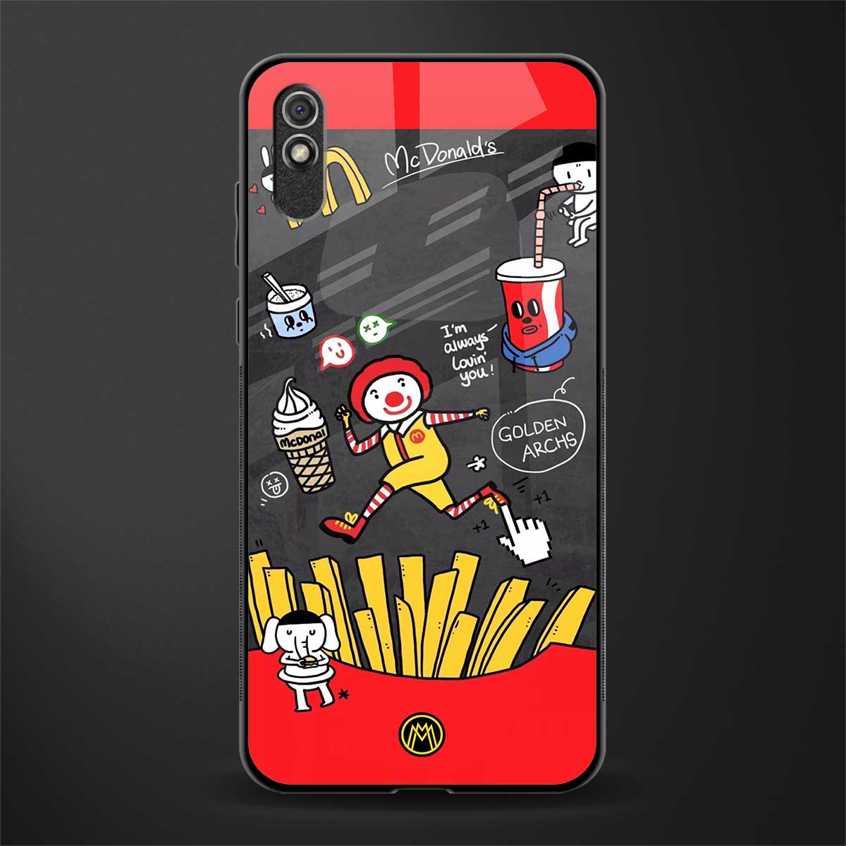 i'm always lovin' you glass case for redmi 9i image