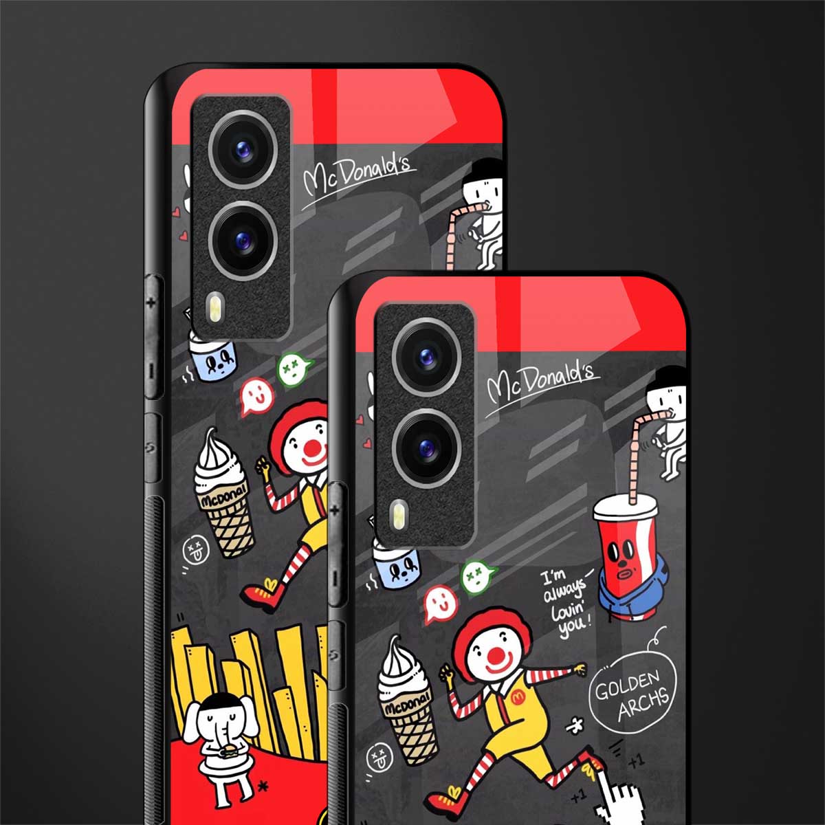 i'm always lovin' you glass case for vivo v21e 5g image-2