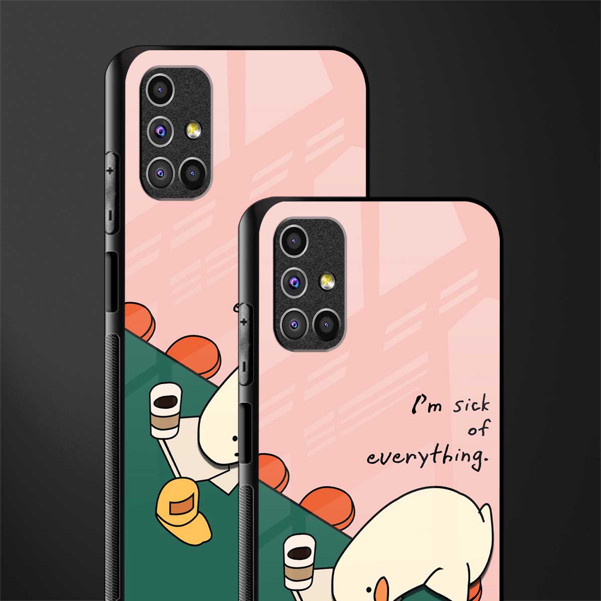 i'm sick of everything glass case for samsung galaxy m51 image-2