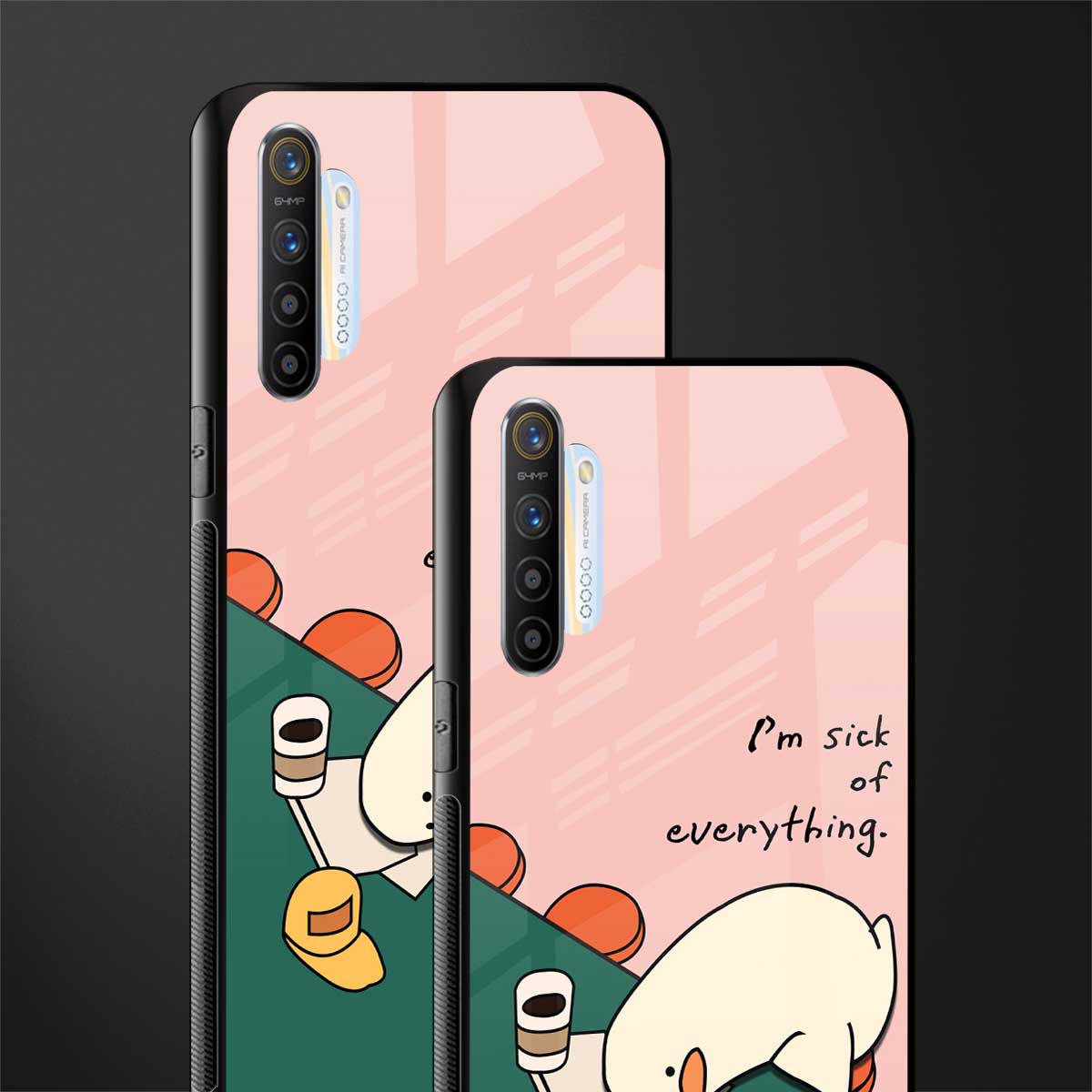 i'm sick of everything glass case for realme x2 image-2