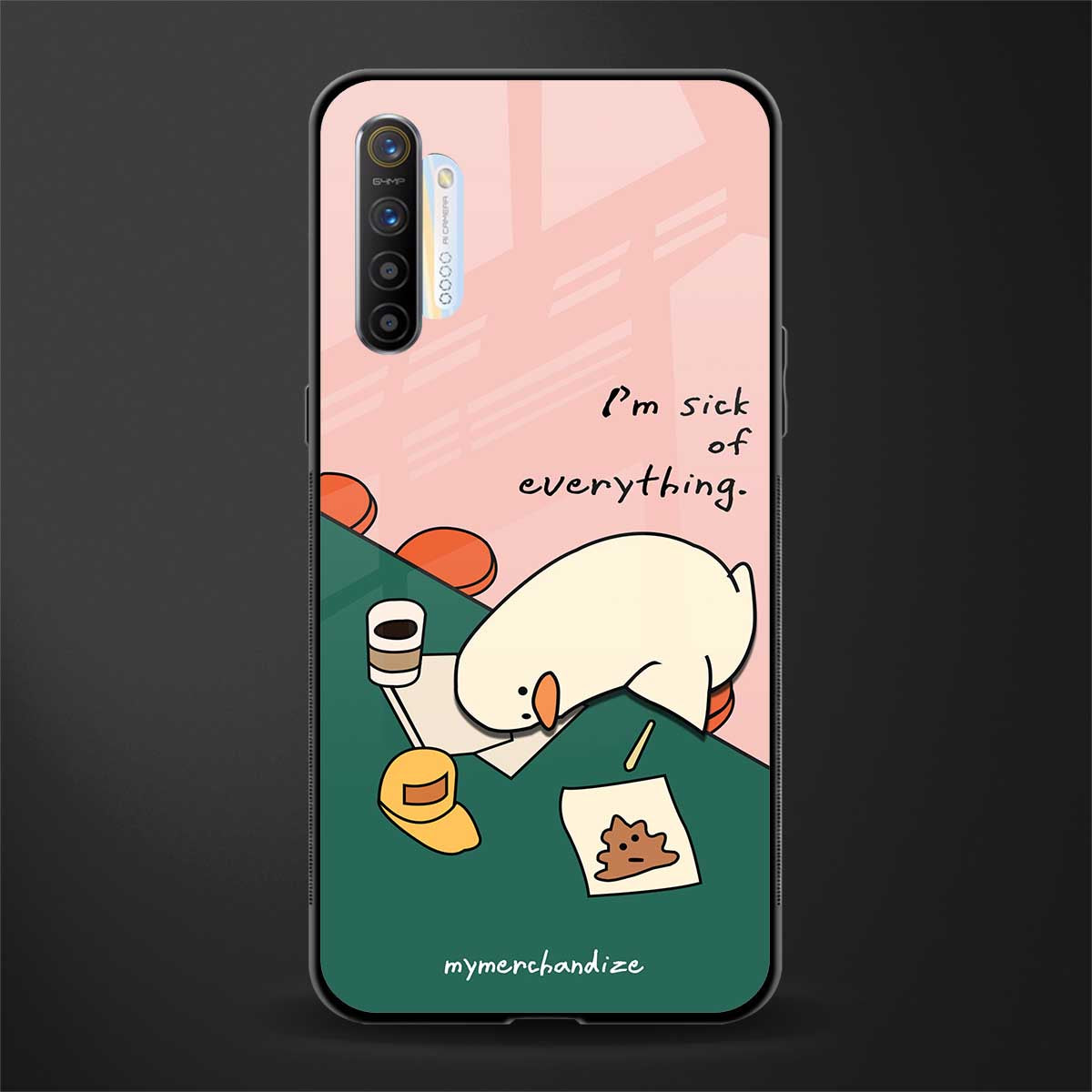 i'm sick of everything glass case for realme x2 image