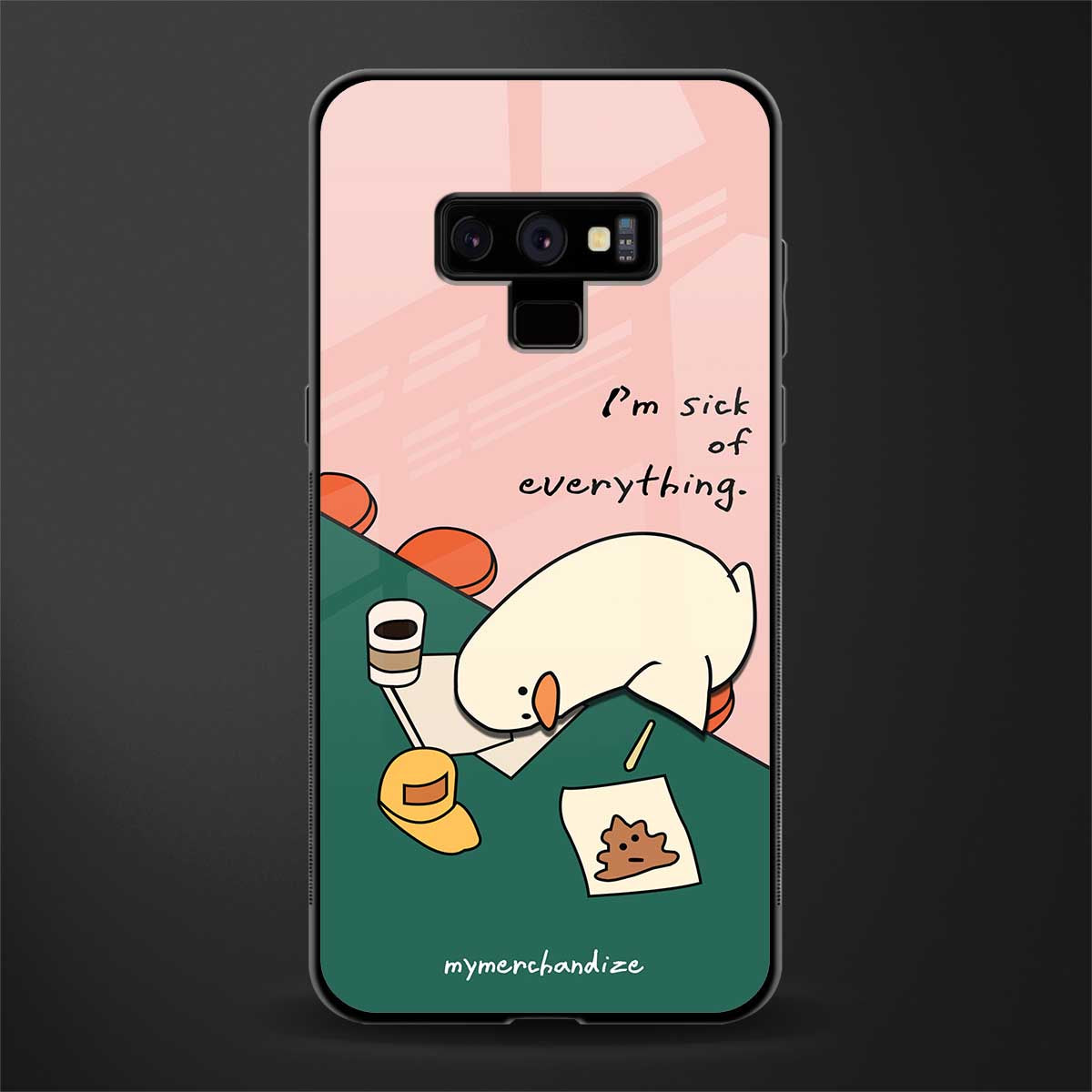 i'm sick of everything glass case for samsung galaxy note 9 image
