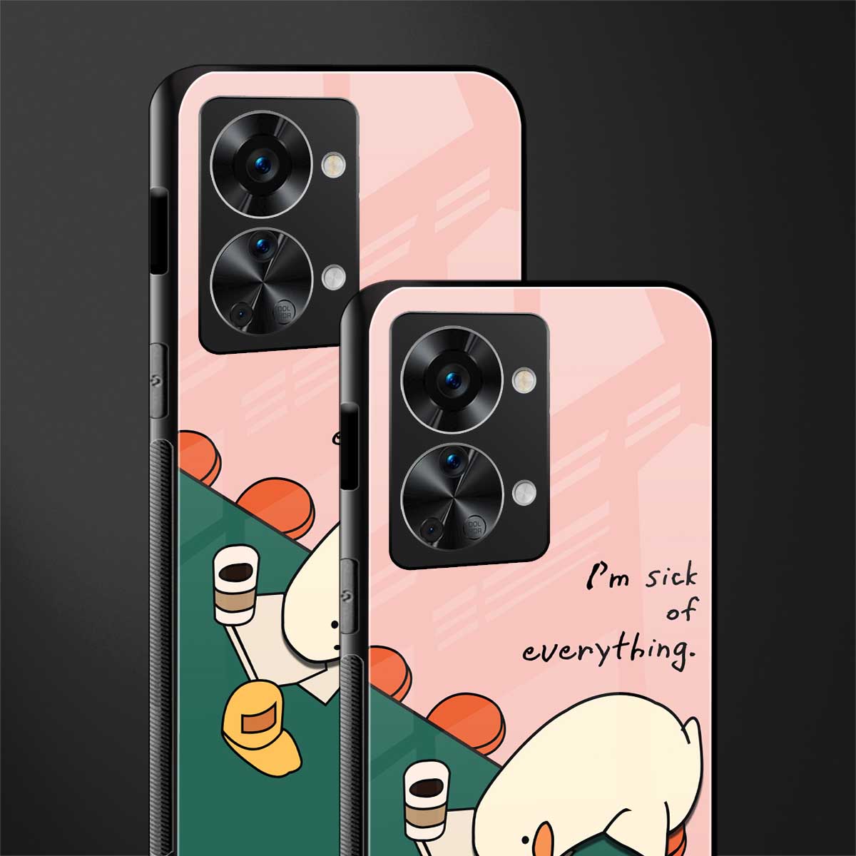 i'm sick of everything glass case for phone case | glass case for oneplus nord 2t 5g