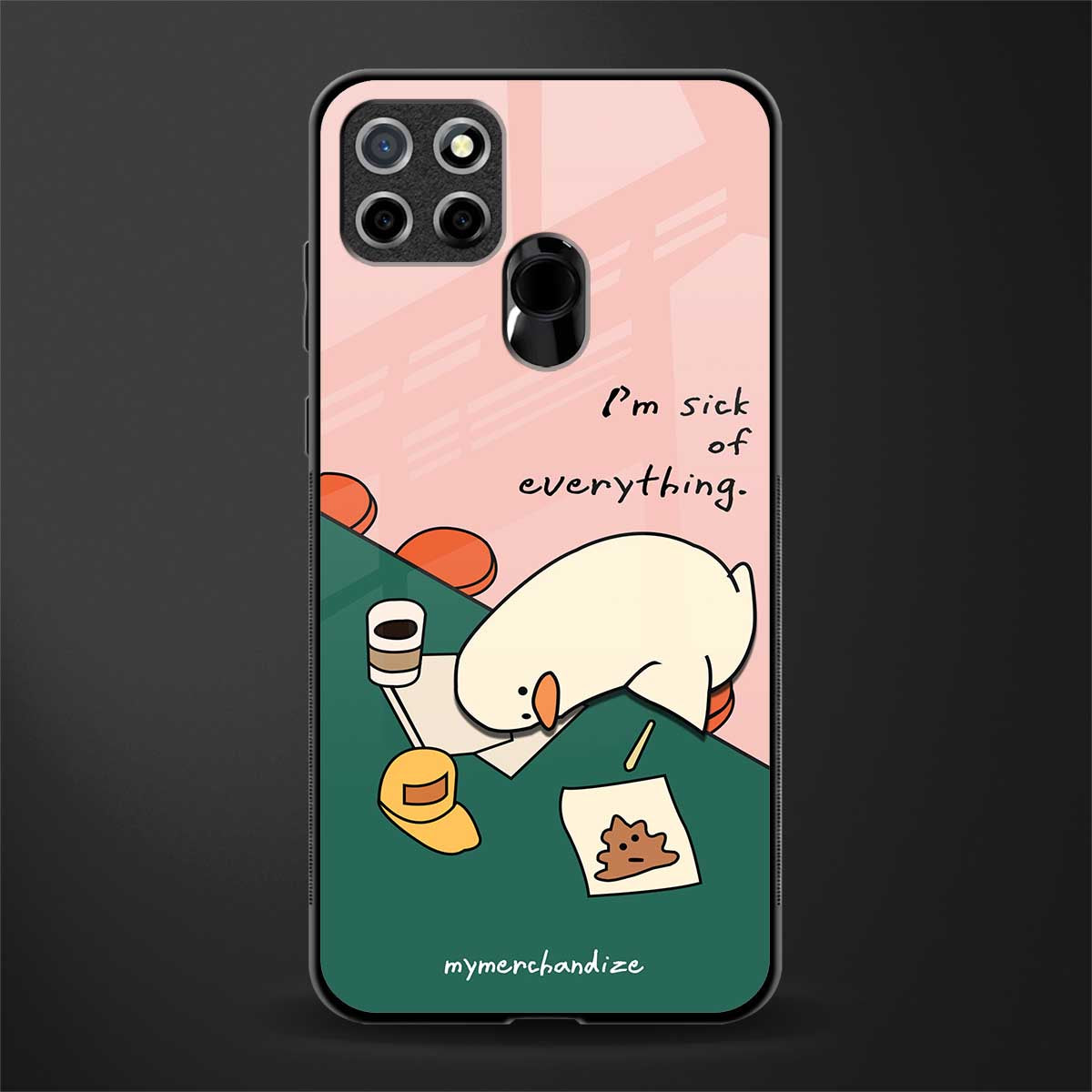 i'm sick of everything glass case for realme narzo 30a image