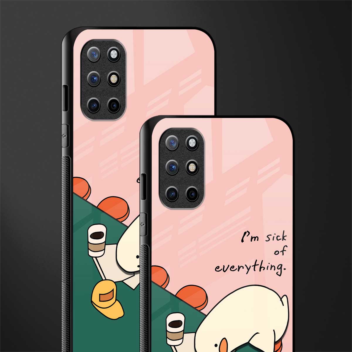 i'm sick of everything glass case for oneplus 8t image-2