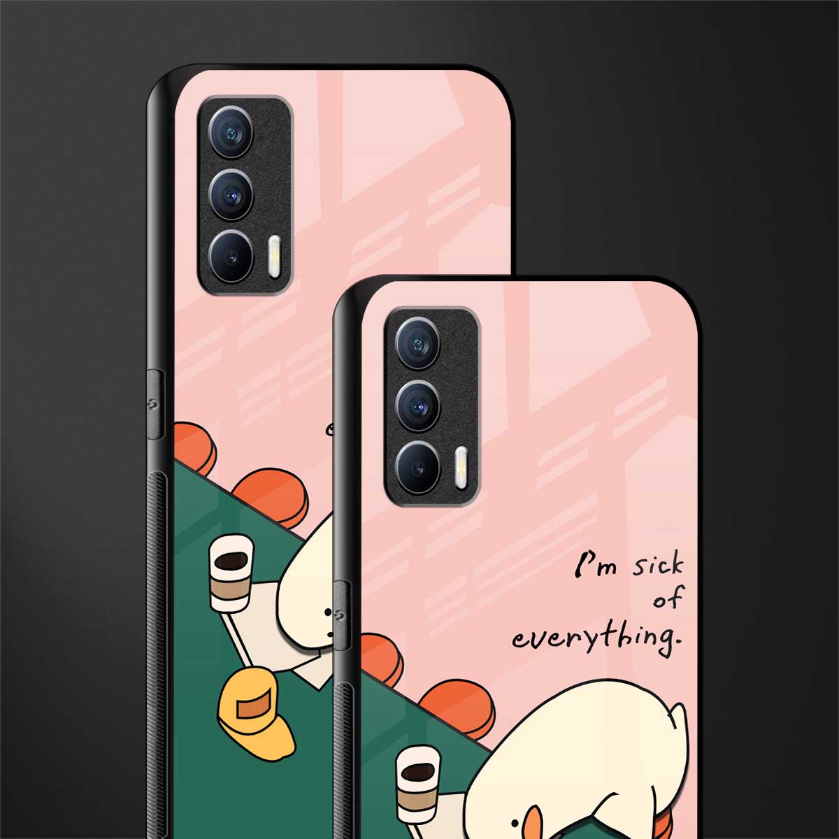 i'm sick of everything glass case for realme x7 image-2
