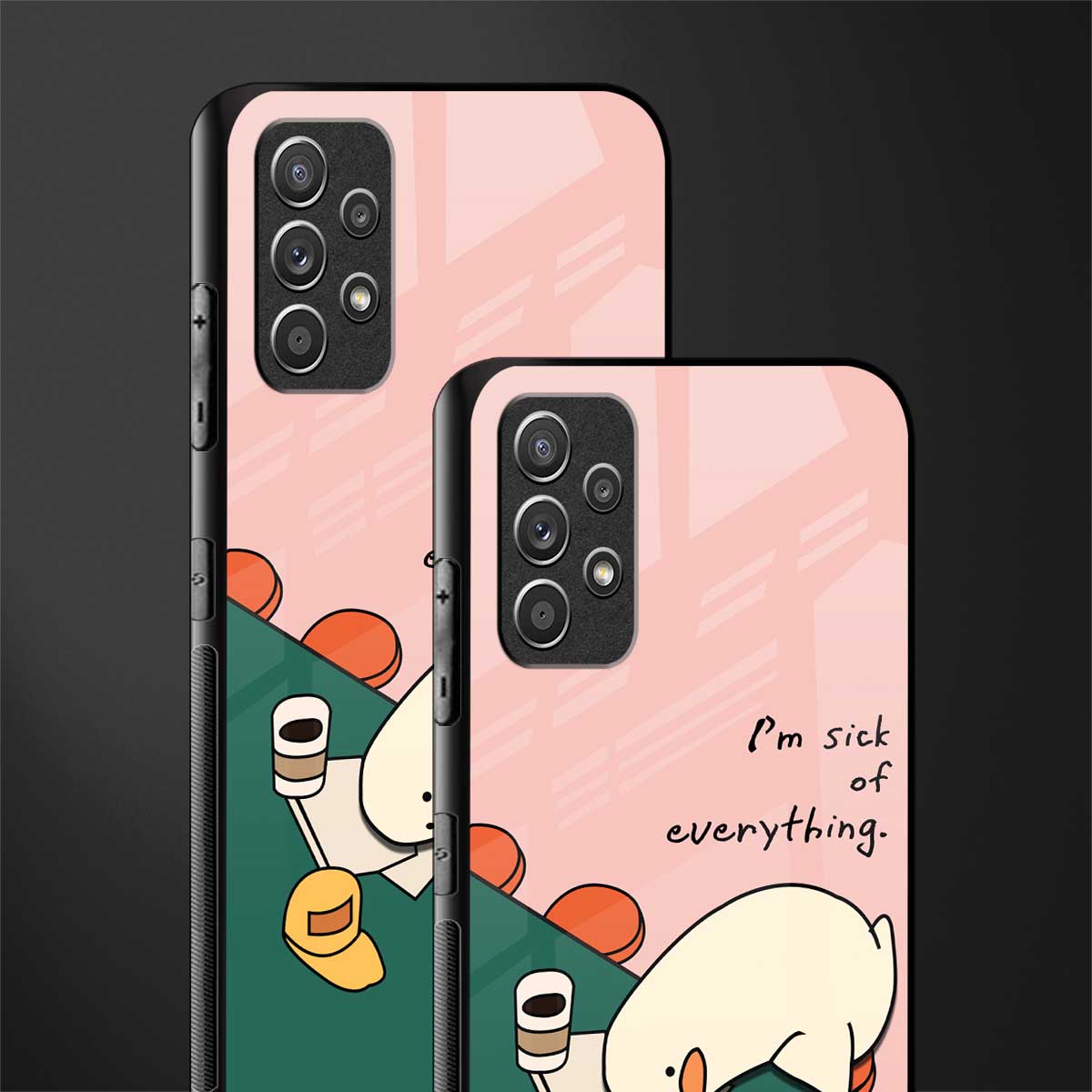 i'm sick of everything glass case for samsung galaxy a32 4g image-2