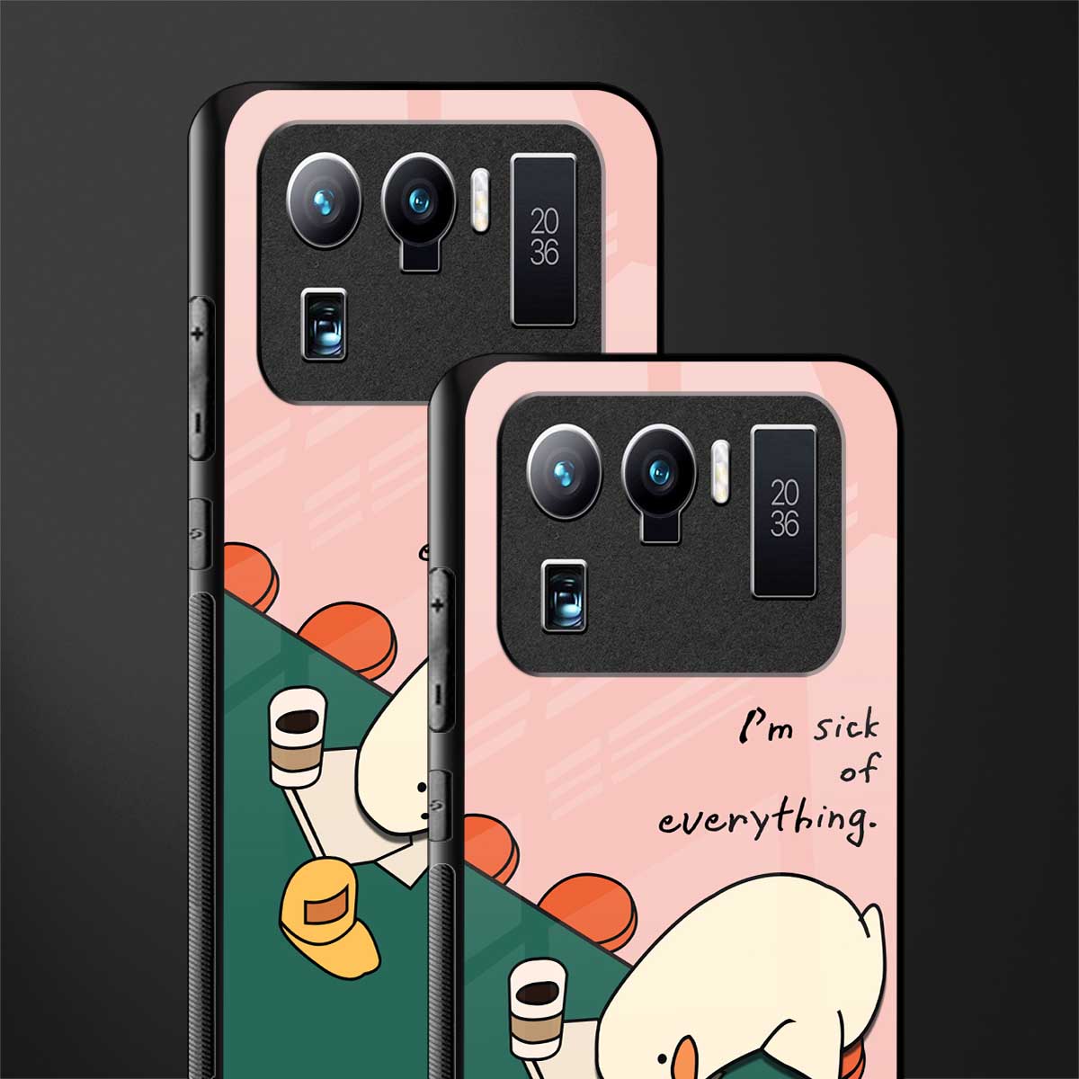 i'm sick of everything glass case for mi 11 ultra 5g image-2