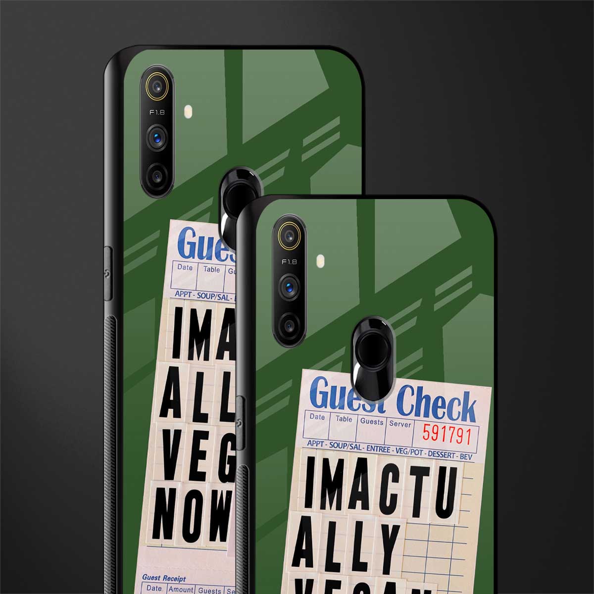 i'm vegan glass case for realme narzo 20a image-2