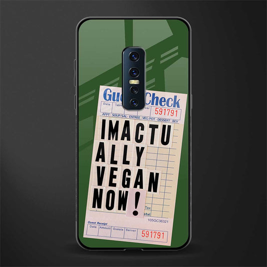 i'm vegan glass case for vivo v17 pro image