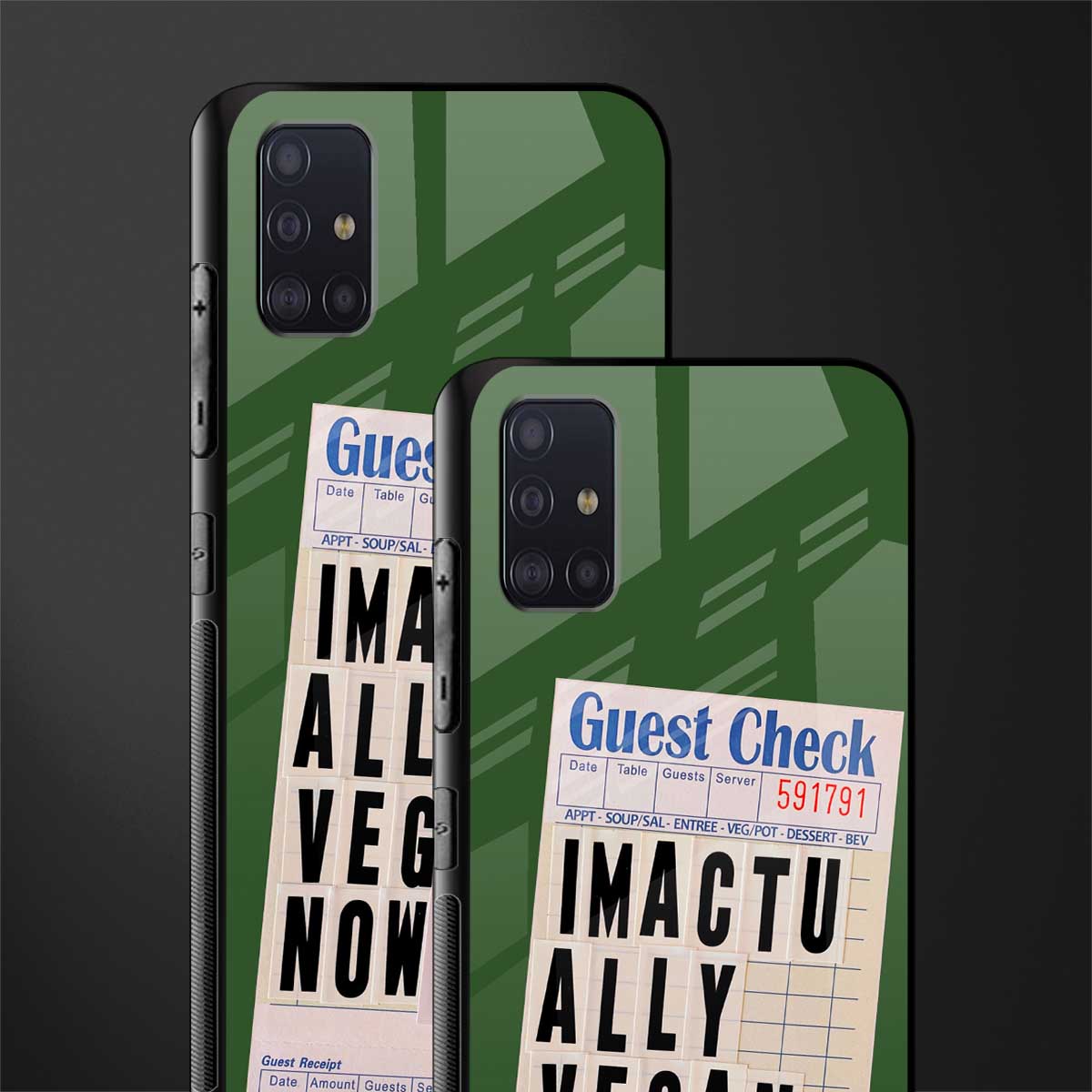 i'm vegan glass case for samsung galaxy a71 image-2