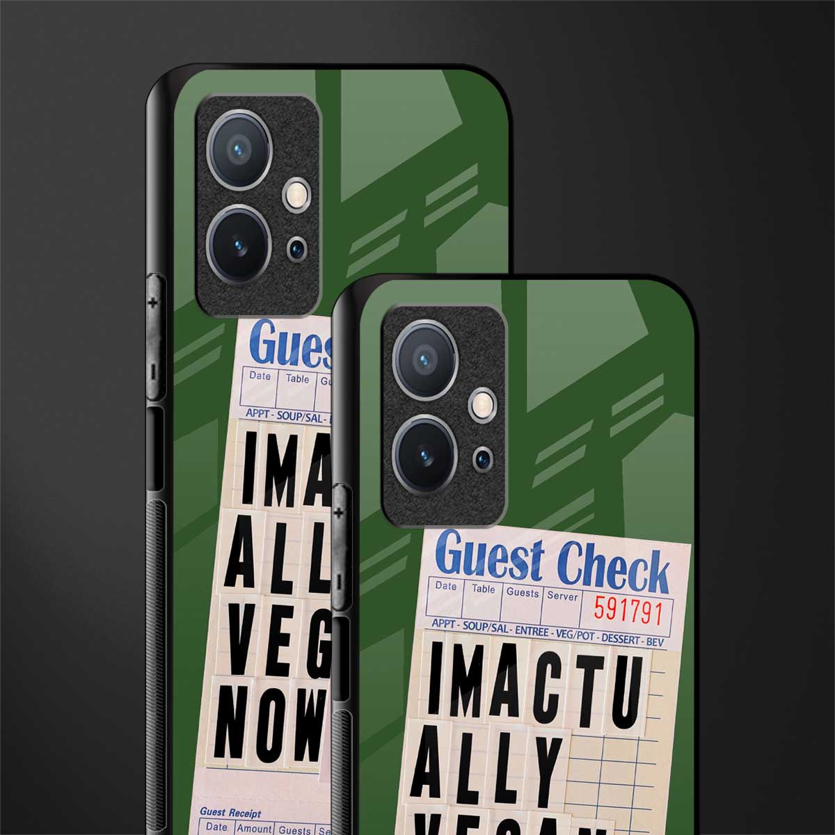 i'm vegan glass case for vivo y75 5g image-2