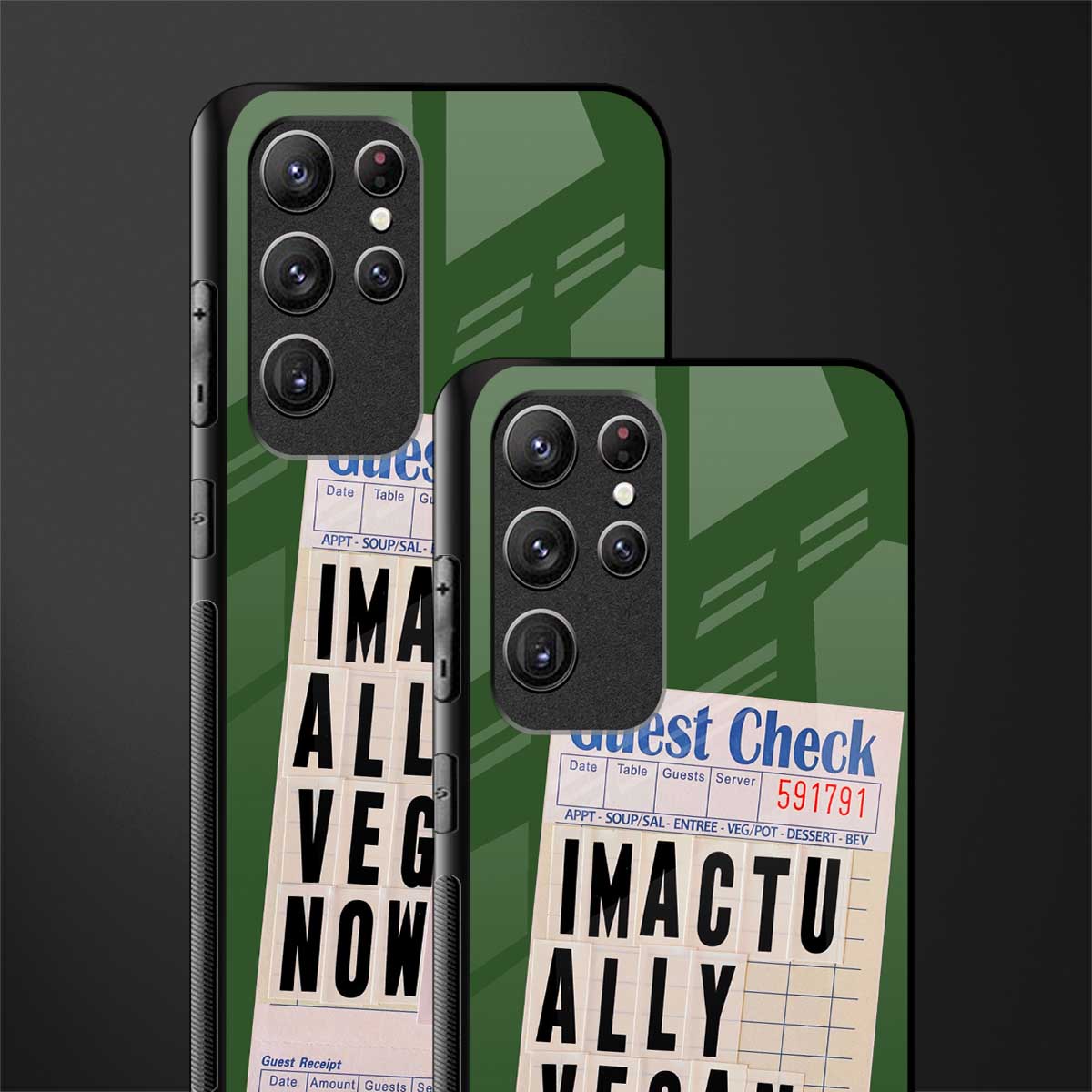 i'm vegan glass case for samsung galaxy s21 ultra image-2