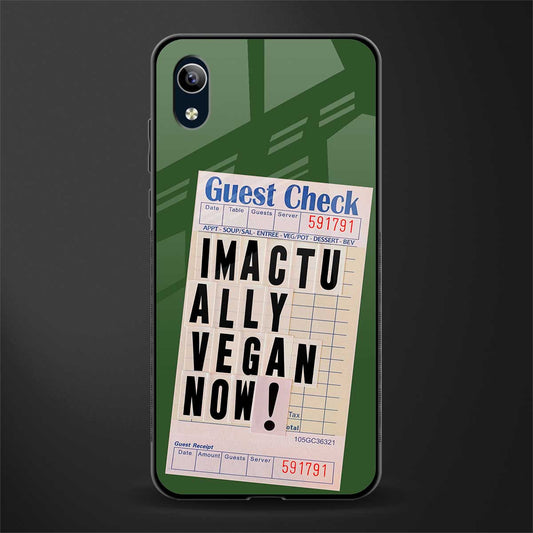 i'm vegan glass case for vivo y91i image